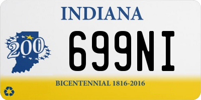 IN license plate 699NI