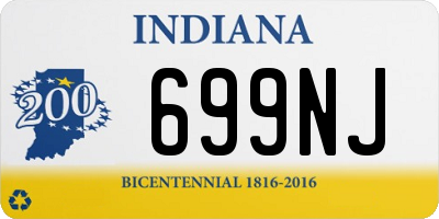 IN license plate 699NJ