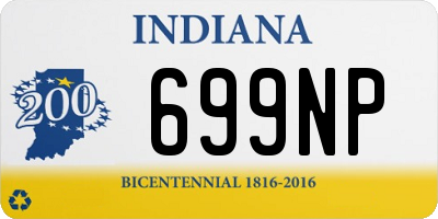 IN license plate 699NP