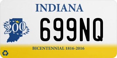 IN license plate 699NQ