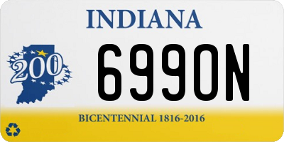 IN license plate 699ON