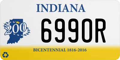 IN license plate 699OR