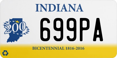 IN license plate 699PA