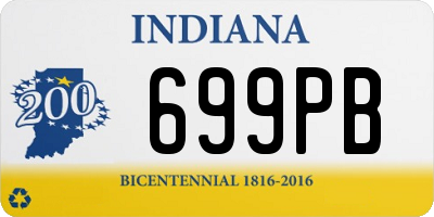 IN license plate 699PB