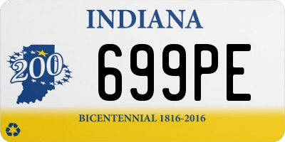 IN license plate 699PE