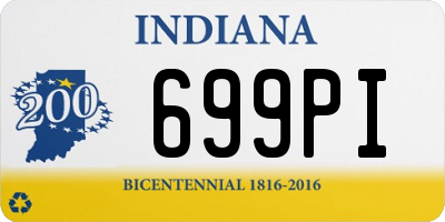 IN license plate 699PI