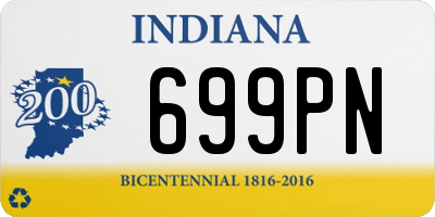 IN license plate 699PN