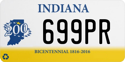 IN license plate 699PR