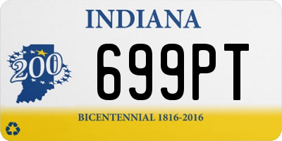 IN license plate 699PT