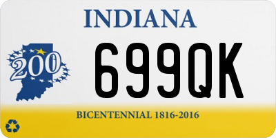 IN license plate 699QK