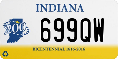 IN license plate 699QW