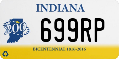 IN license plate 699RP