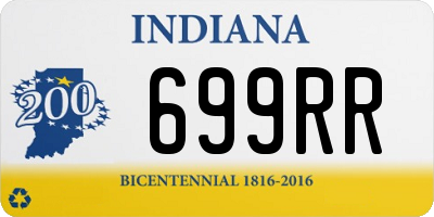 IN license plate 699RR