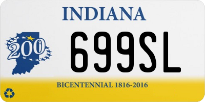 IN license plate 699SL