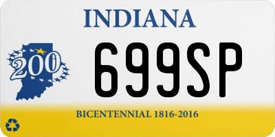IN license plate 699SP