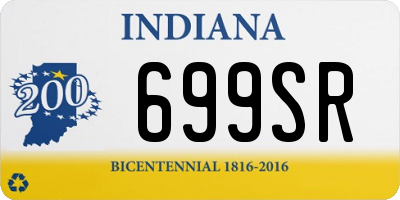 IN license plate 699SR