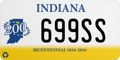 IN license plate 699SS