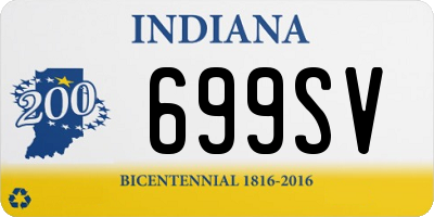 IN license plate 699SV