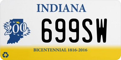 IN license plate 699SW