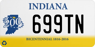 IN license plate 699TN