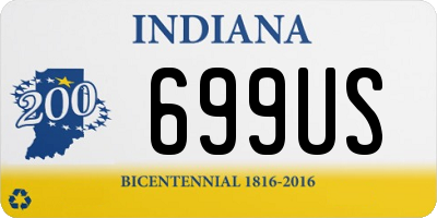 IN license plate 699US