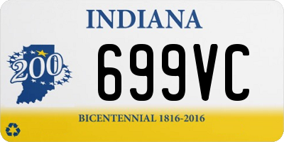 IN license plate 699VC