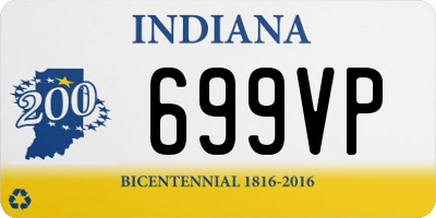 IN license plate 699VP