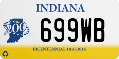 IN license plate 699WB