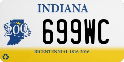 IN license plate 699WC