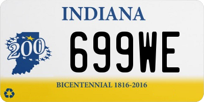 IN license plate 699WE