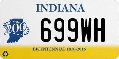 IN license plate 699WH