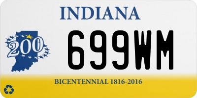 IN license plate 699WM
