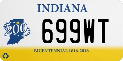 IN license plate 699WT