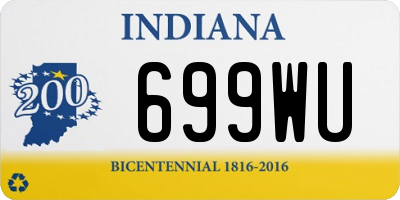 IN license plate 699WU