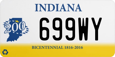 IN license plate 699WY