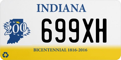 IN license plate 699XH