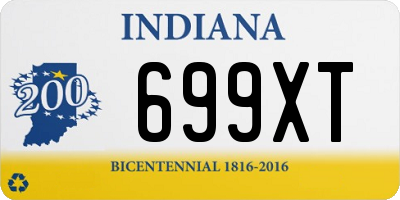 IN license plate 699XT