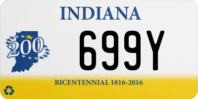 IN license plate 699Y