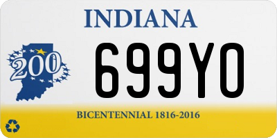 IN license plate 699YO