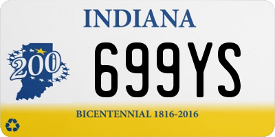 IN license plate 699YS