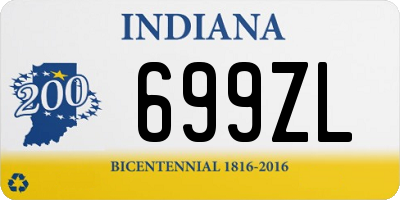 IN license plate 699ZL