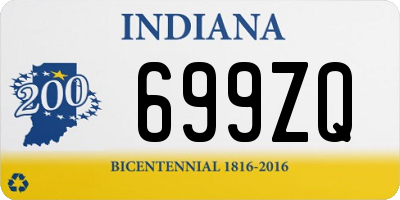 IN license plate 699ZQ