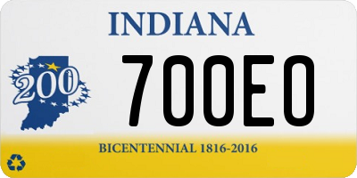 IN license plate 700EO