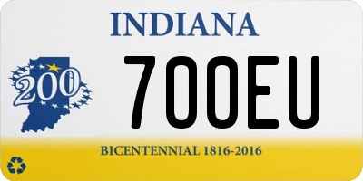 IN license plate 700EU