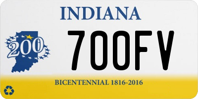 IN license plate 700FV