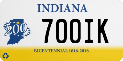 IN license plate 700IK