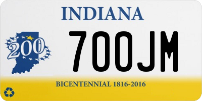 IN license plate 700JM