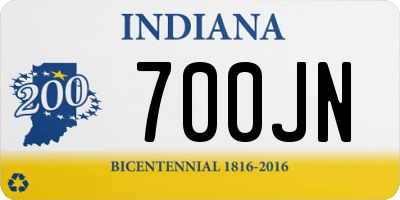 IN license plate 700JN