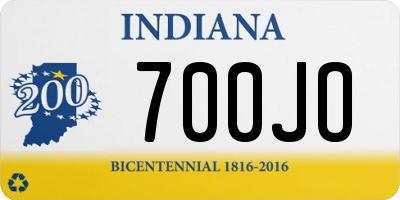 IN license plate 700JO