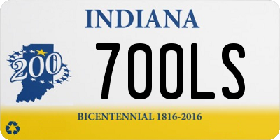 IN license plate 700LS